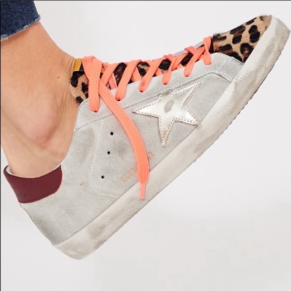Golden Goose Shoes - Golden Goose Superstar Leopard/Gold/Red sz 41 NIB